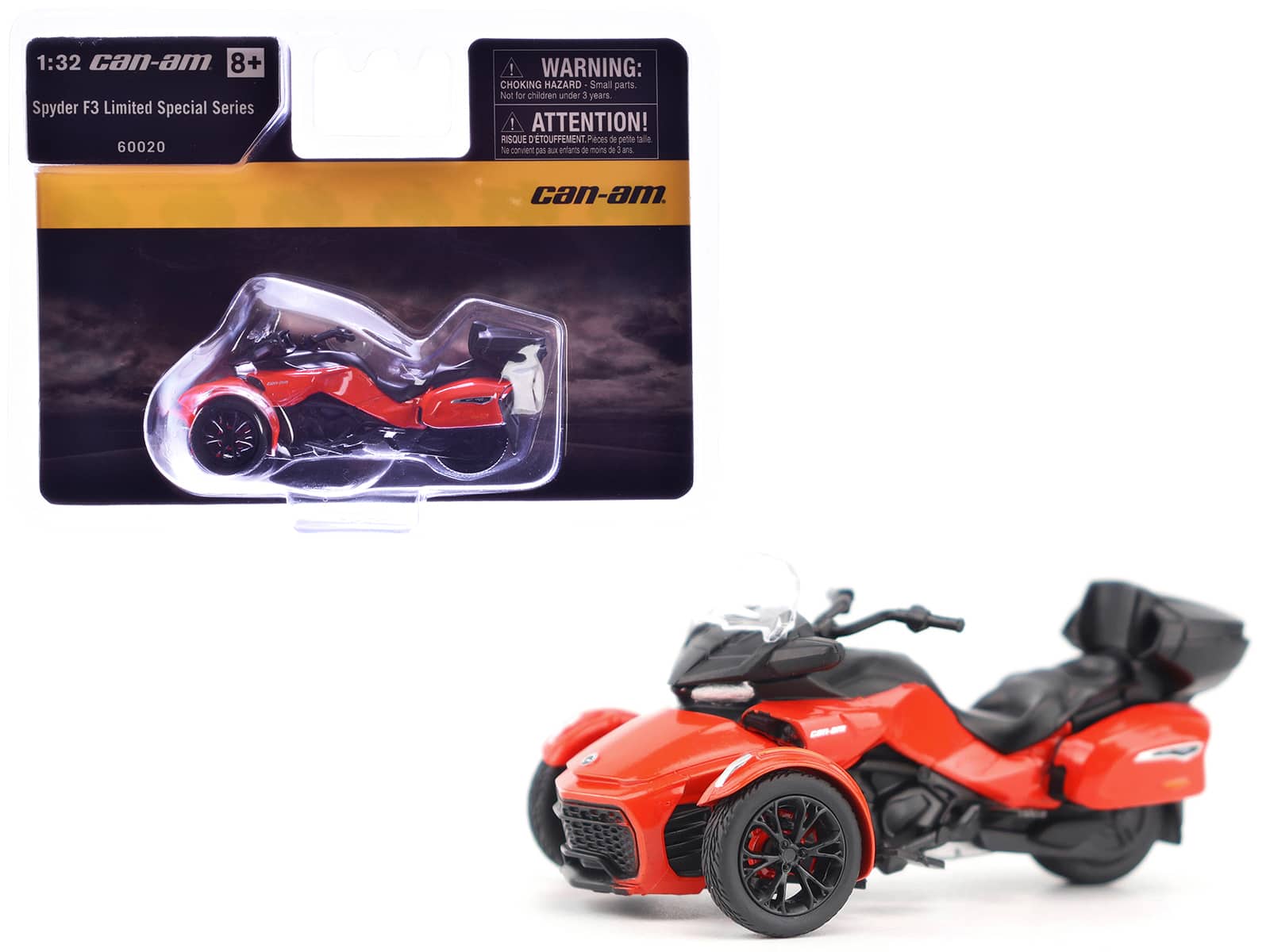 Can-Am Spyder F3 Limited Special Series 3-Wheel Motorcycle Viper Red 1/32 Diecast Model by BRP Models price history on PriceWatchPro