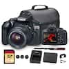 Canon EOS Rebel T6
EF-S Lens 18-55mm Zoom 1:3.5-5.6 IS II
Canon XC 64GB SD Card
Canon Battery Charger
Canon Battery
Canon Strap
Canon Lens Cap