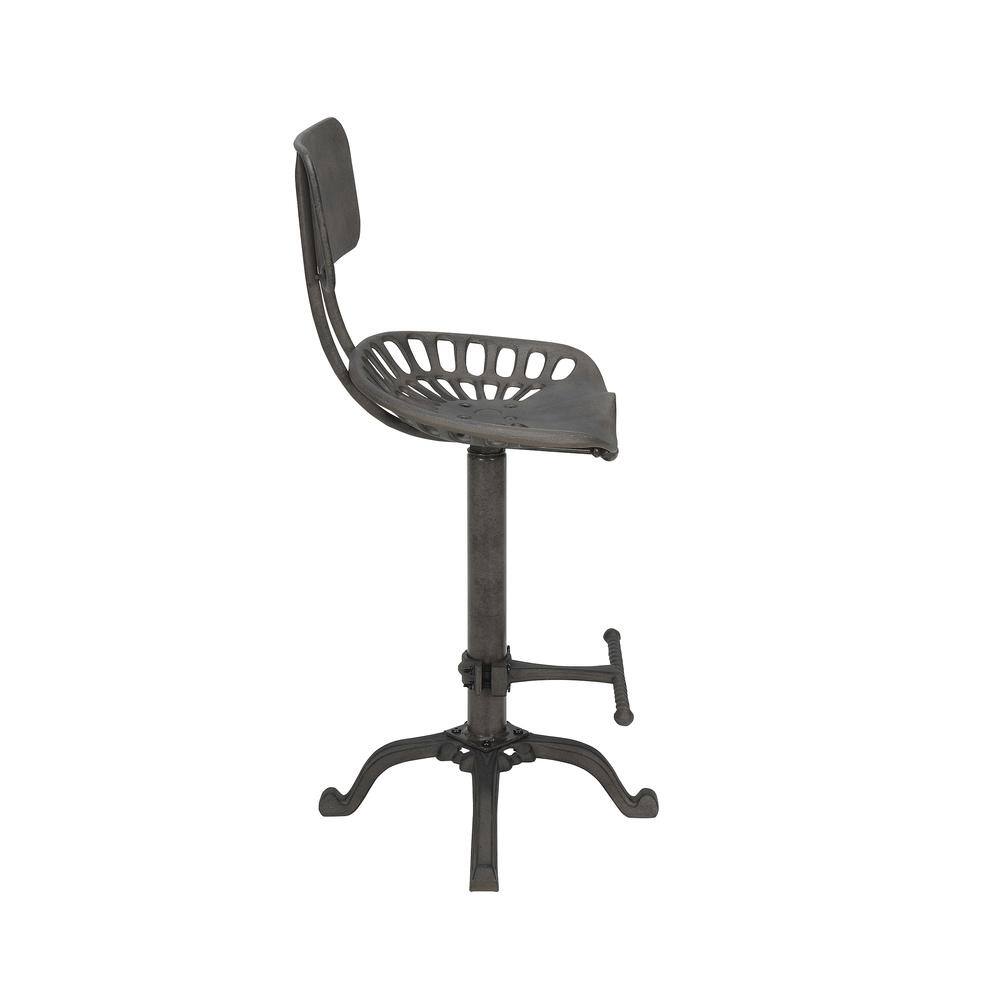 Alt View 4. Carolina Chair & Table - August Tractor Seat Barstool with Back - Industrial - Industrial.
