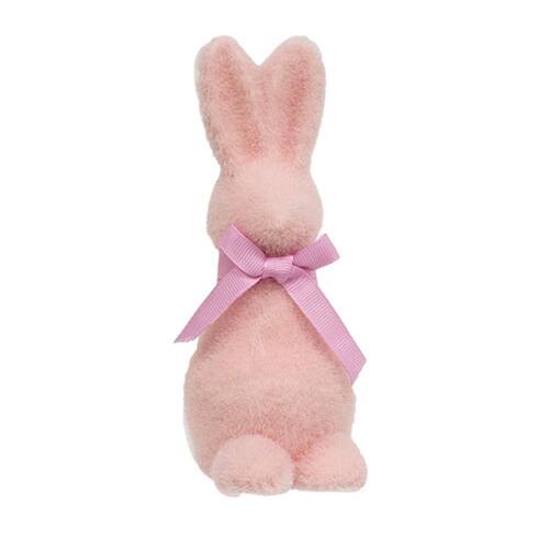 Alt View 1. BreeBe - Flocked Standing Peep Bunny 6.25"H 3 Asstd. - Multicolor.