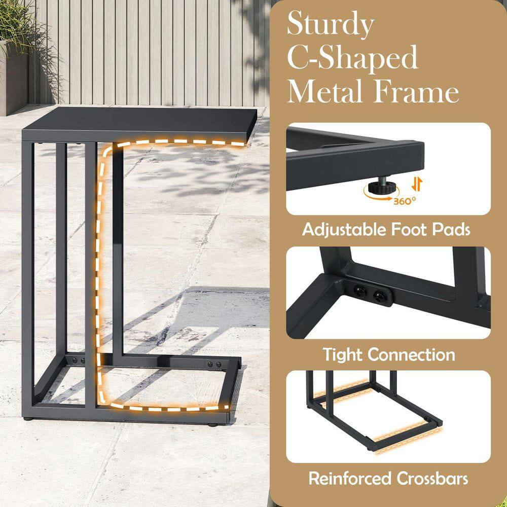 Sturdy C-Shaped Metal Frame  
1L 360 Adjustable Foot Pads  
Tight Connection  
Reinforced Crossbars