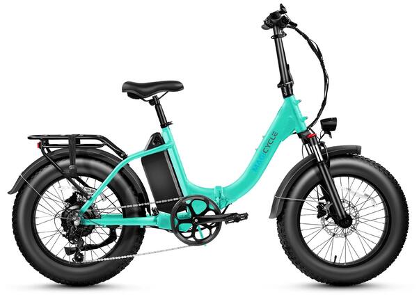 Front. Magicycle - Jaguarundi 2.0 Torque Sensor Ebike 750W/Peak 1100W Motor w/ 60 mi Max Operating Range & 28 mph Max Speed - Aqua.