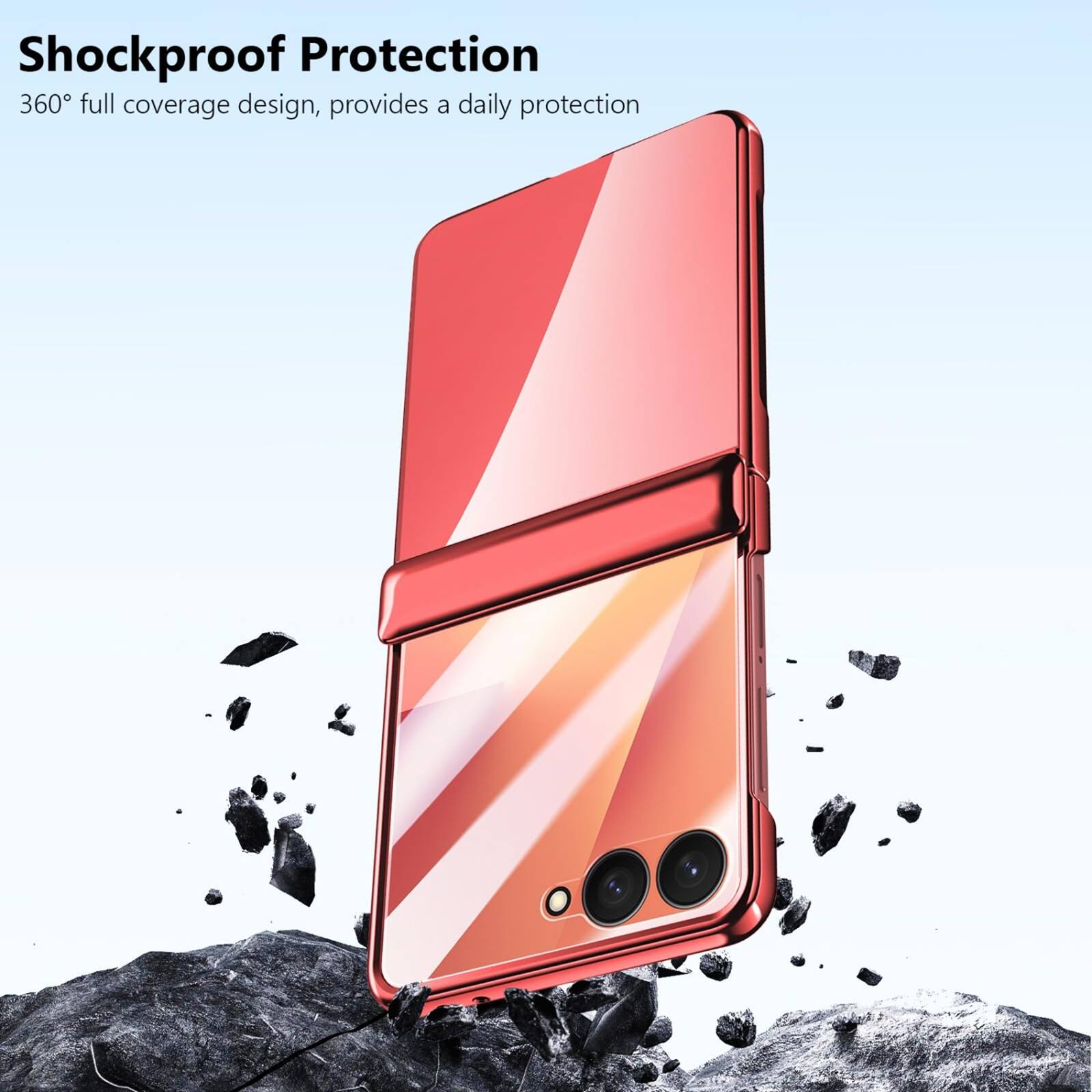 Shockproof Protection  
360° full coverage design, provides a daily protection