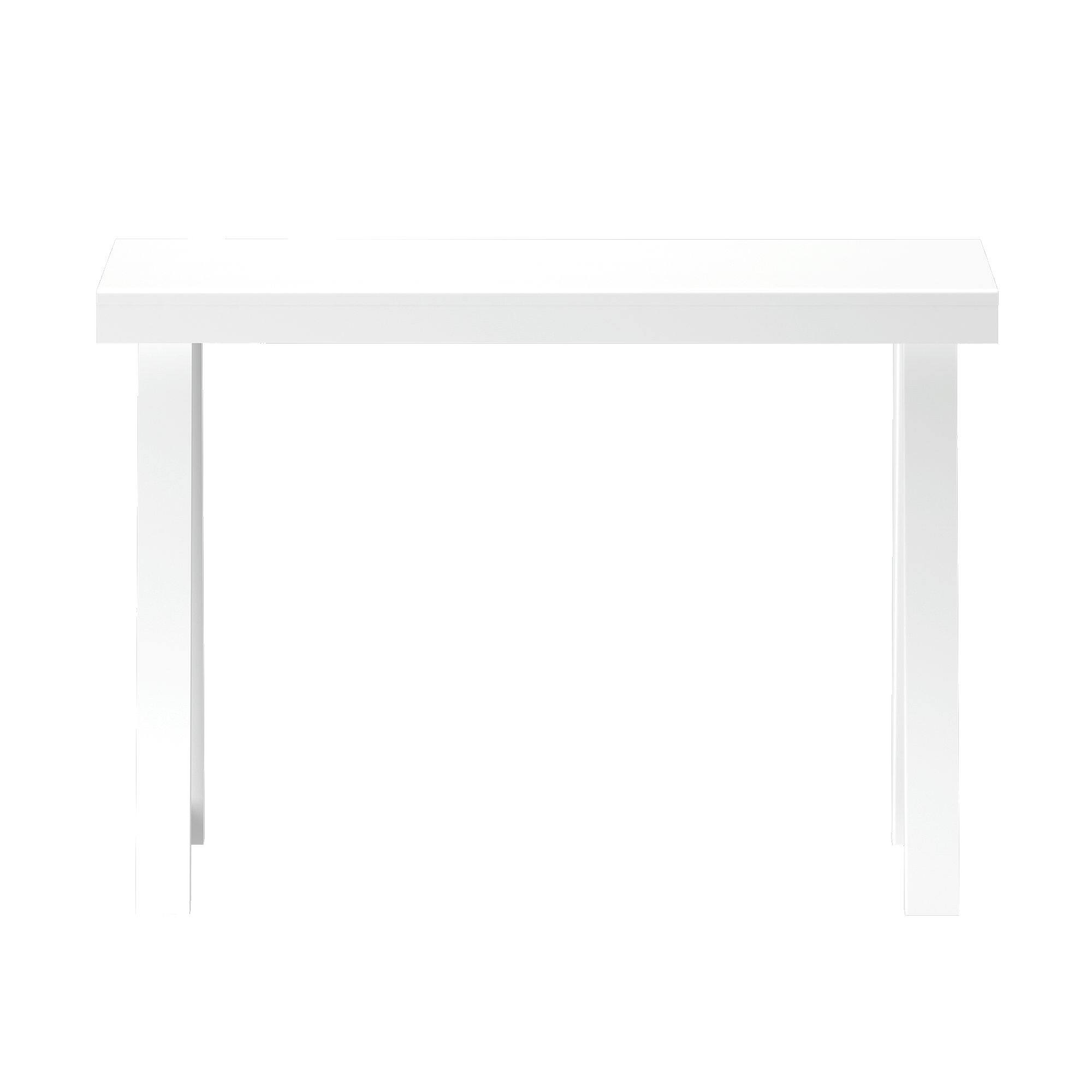 Alt View 4. Plank+Beam - Classic Console Table - 46 inches, White - White.
