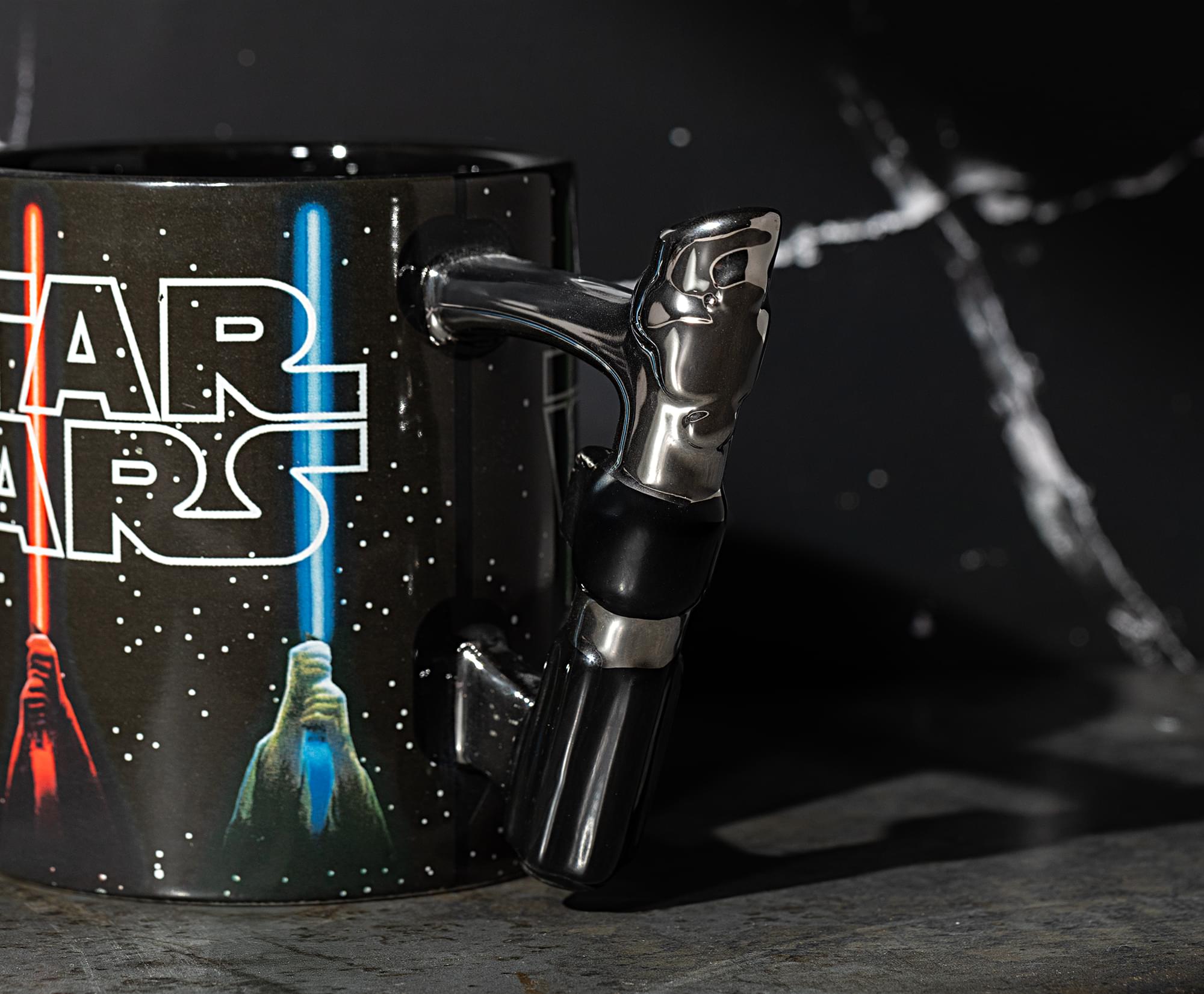 Alt View 2. Silver Buffalo - Star Wars Lightsabers Ceramic Mug With Sculpted Handle | Holds 20 Ounces - Multi-Colored.