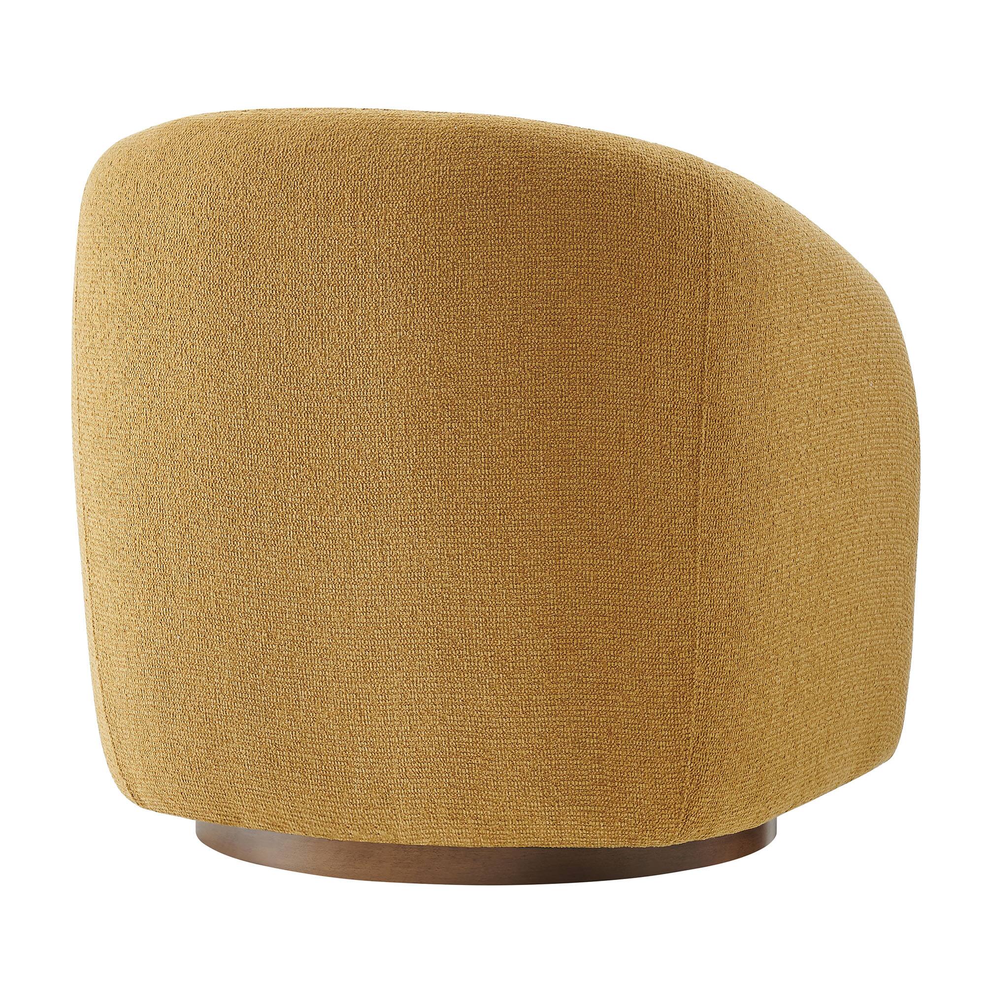 Alt View 4. Modway - Holland Swivel Armchair by Modway - Mustard.