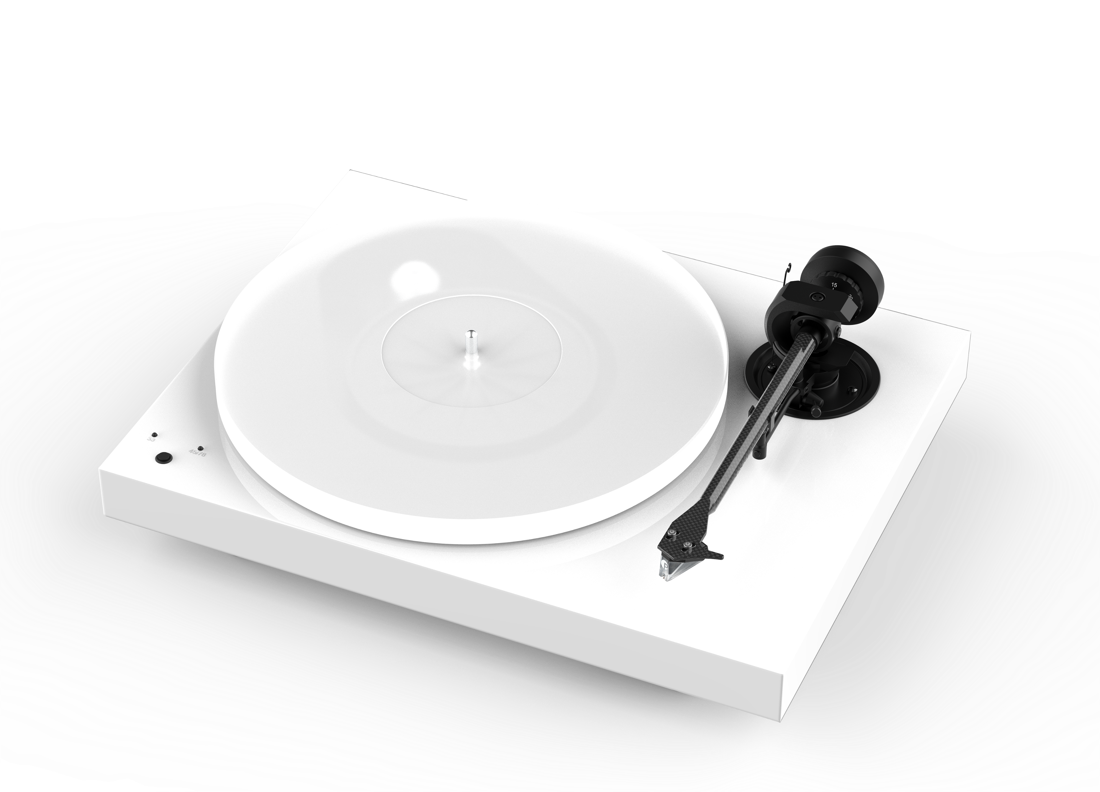 Front. Pro-Ject - X1 B White - Gloss Paint - White.