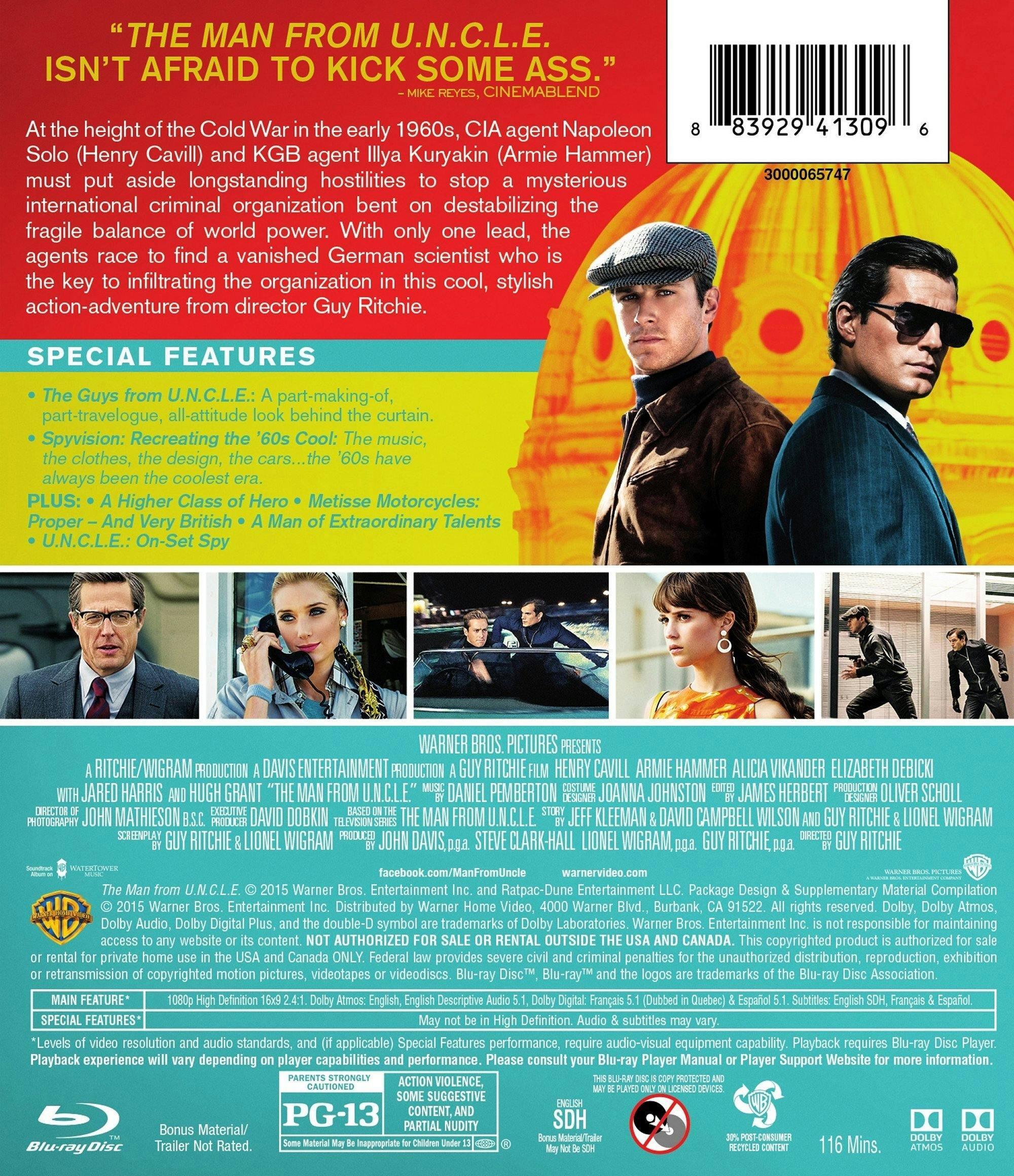 Back. The Man from U.N.C.L.E. [Blu-ray].