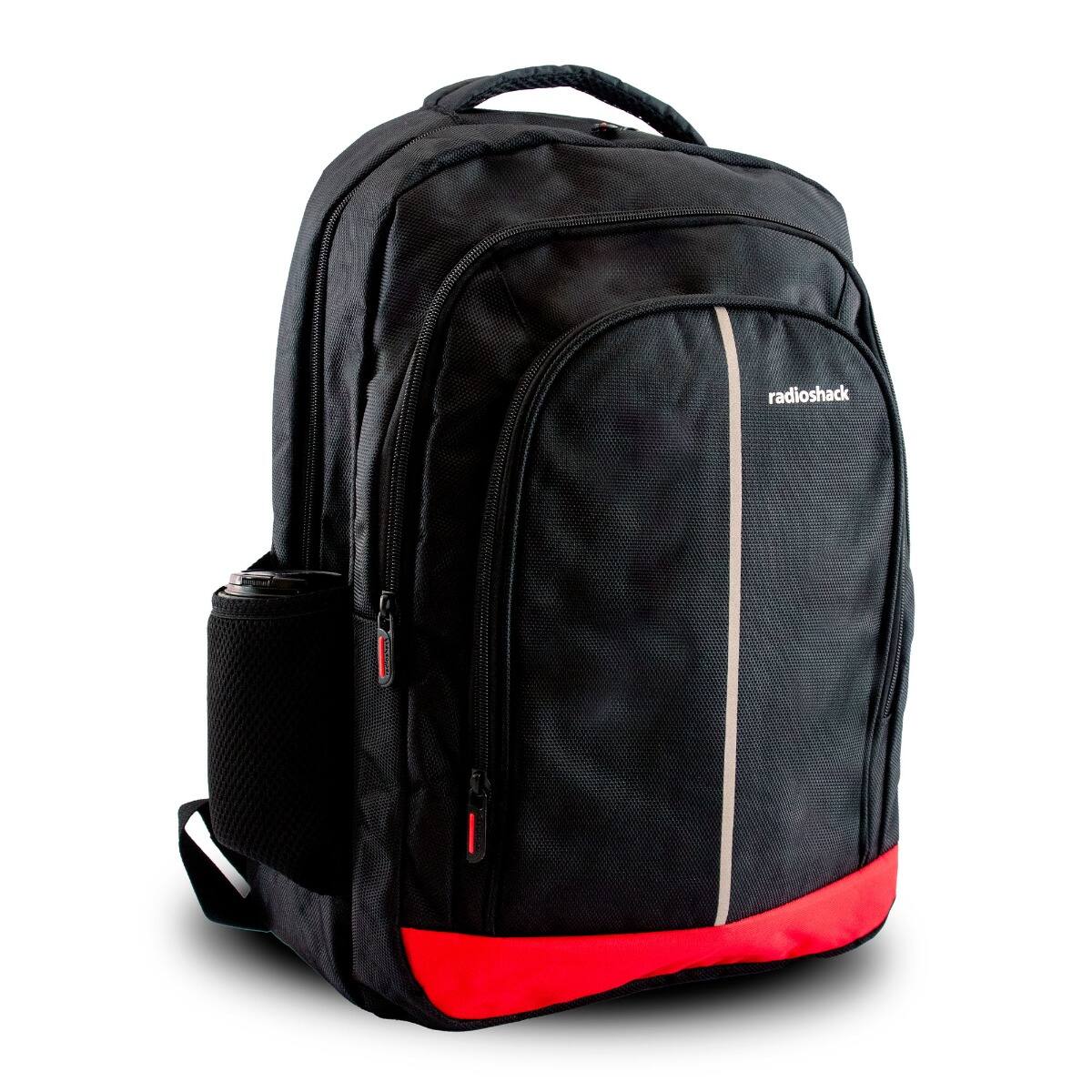 Left. RadioShack - RadioShack Functional - 15.6" Laptop backpack 2606014 - Black.
