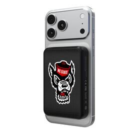 Keyscaper - NC State Wolfpack Wireless Magnetic Power Bank - Black