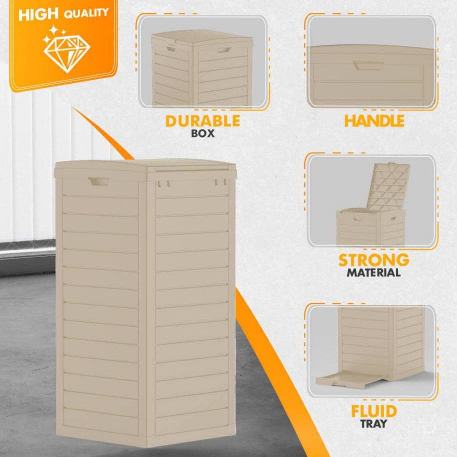 HIGH QUALITY  
DURABLE BOX  
HANDLE  
STRONG MATERIAL  
FLUID TRAY