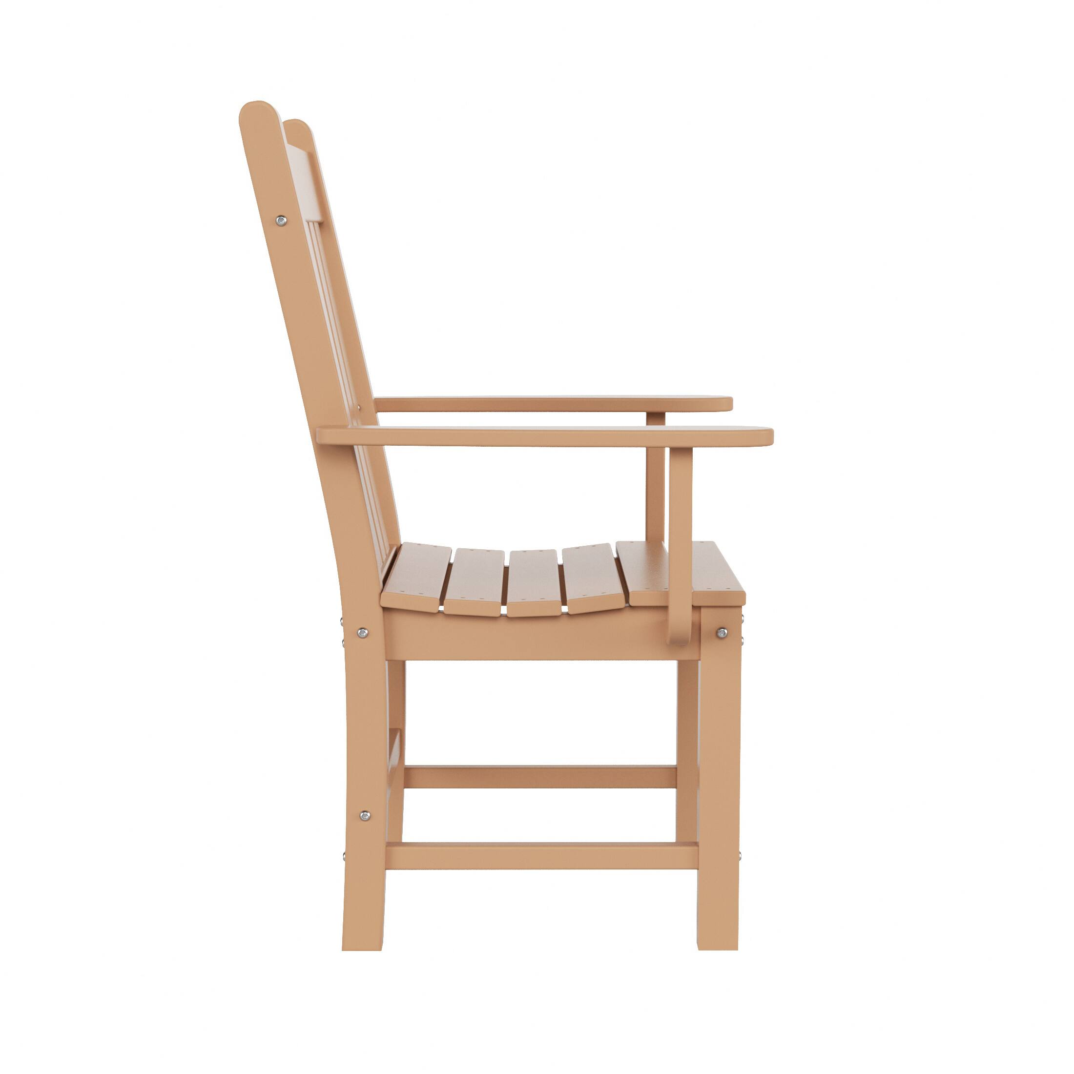 Alt View 1. WestinTrends - WestinTrends Malibu Outdoor Patio Dining Armchair - Teak.