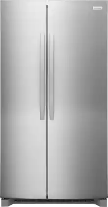 Frigidaire - 26 Cu. Ft. Standard Depth Side-by-Side Refrigerator with CrispSeal Crispers - Smudge Proof Stainless Steel