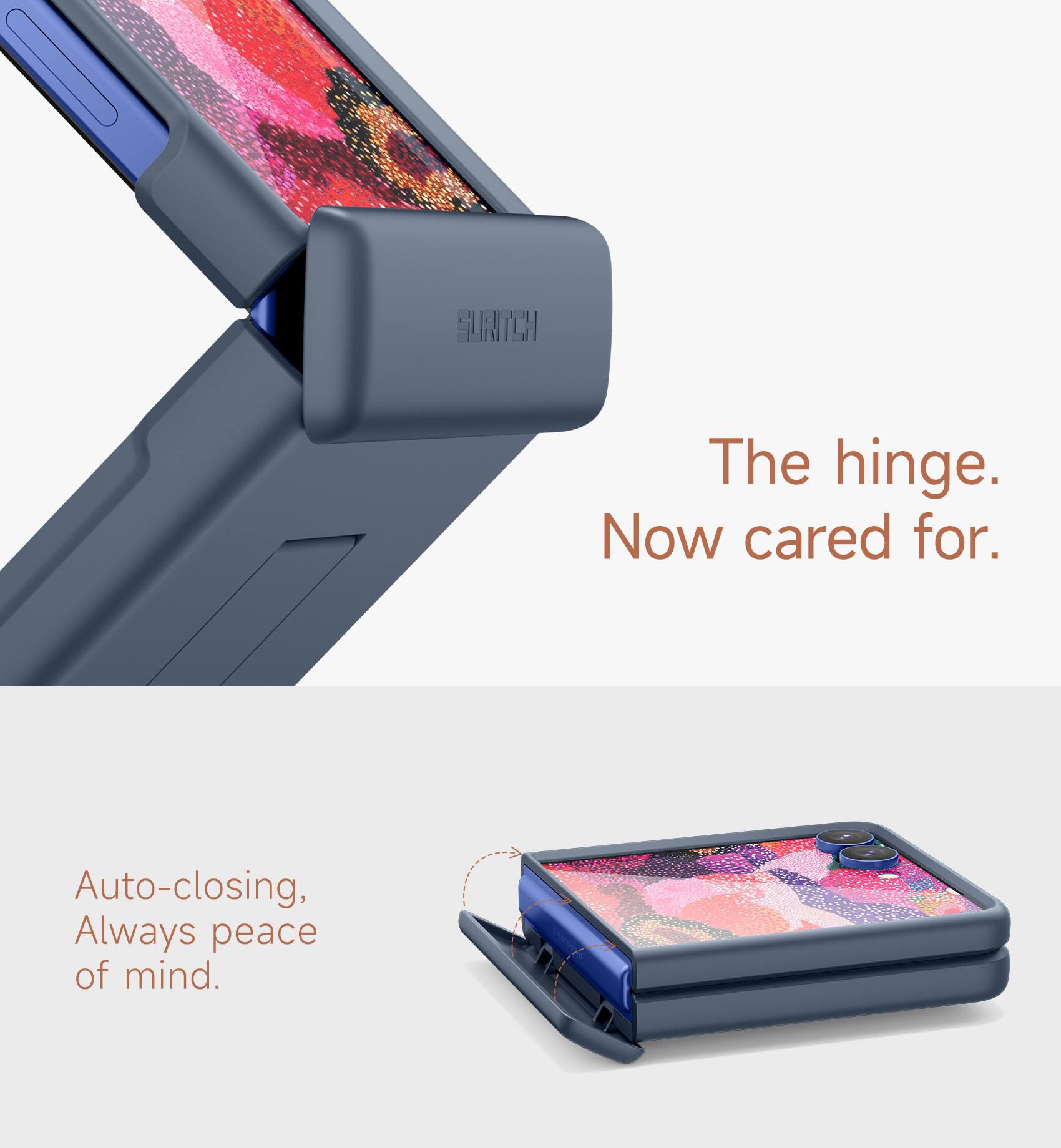 GURITCH

The hinge. Now cared for.

Auto-closing, Always peace of mind.