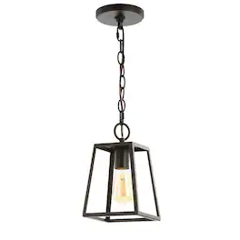 Jonathan Y - Ira 6.25" Metal LED Pendant, Oil Rubbed Bronze - Oil-Rubbed Bronze