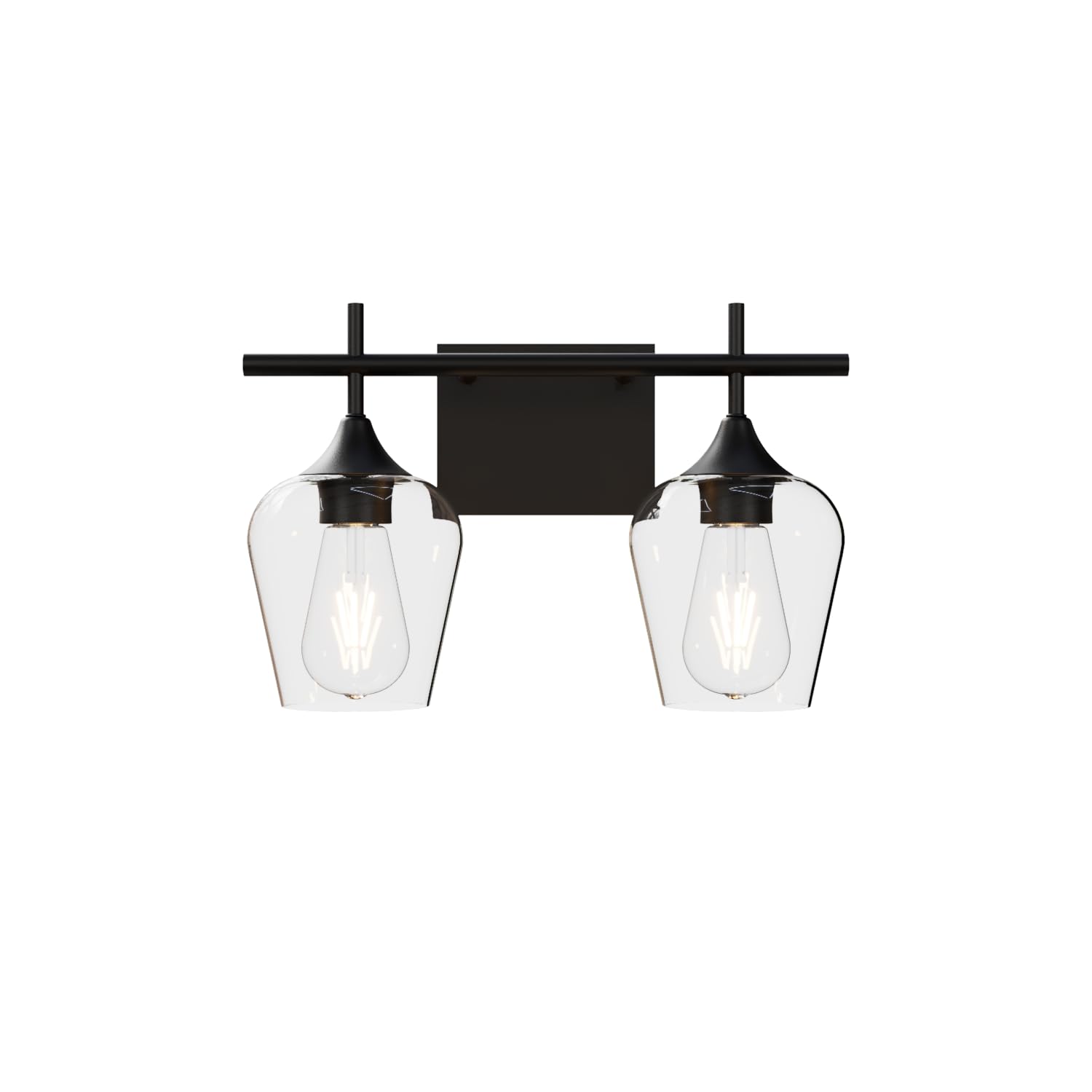 Alt View 6. HM 1810 - Vanity Bathroom Light Fixtures Over Mirror Lights For With Clear Glass Modern Wall Lamp Cabinet Hallway Bed - 2-Light.