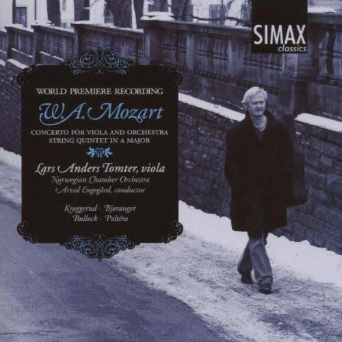 WORLD PREMIERE RECORDING  
W.A. Mozart  
CONCERTO FOR VIOLA AND ORCHESTRA  
STRING QUINTET IN A MAJOR  

Lars Anders Tomter, viola  
Norwegian Chamber Orchestra  
Arvid Engegård, conductor  
Kraggerud, Bjøranger, Bullock, Poltray  

SIMAX classics