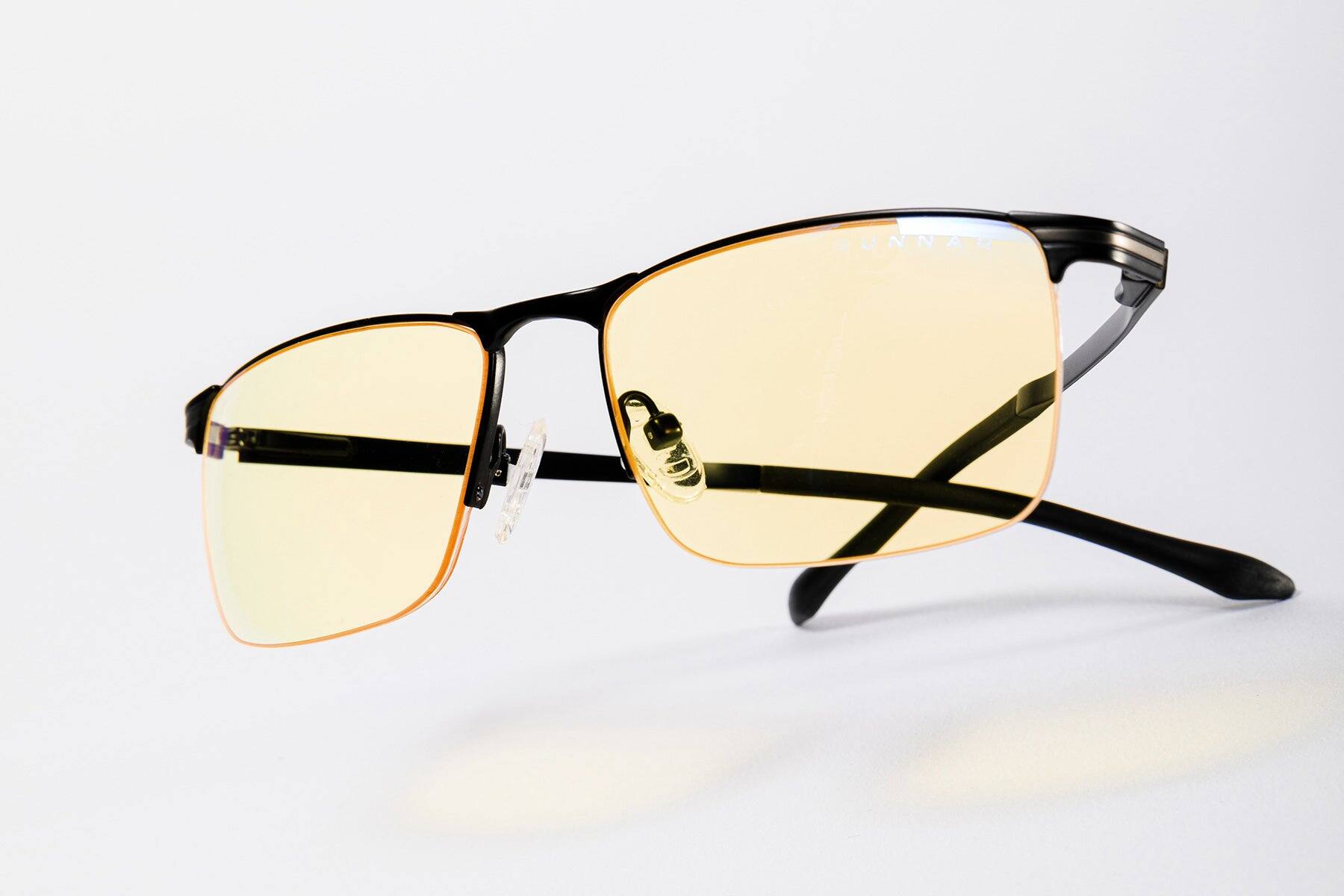 Alt View 5. GUNNAR - GUNNAR Computer Glasses  -  Marin, Onyx, Amber Lens - Blue Light Blocking, Relieve Dry Eye, Anti Glare - Onyx.