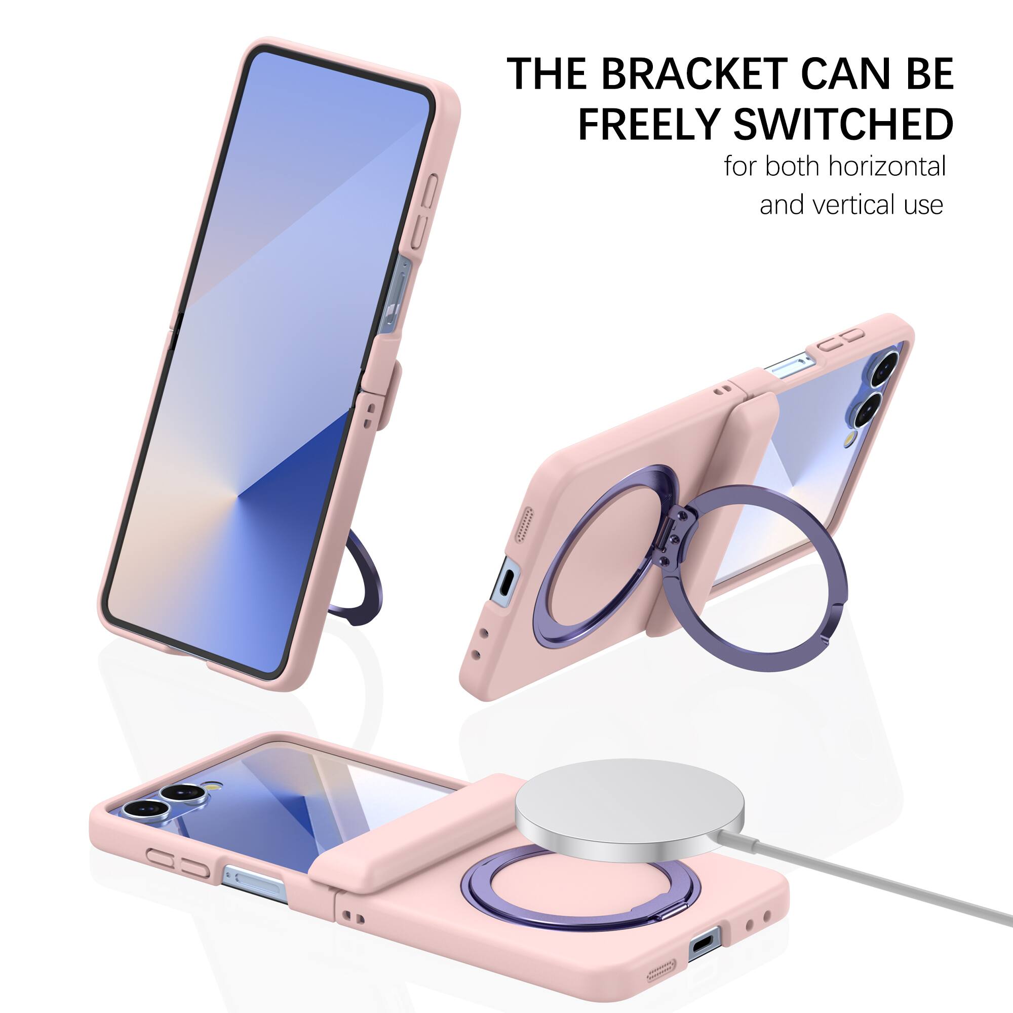 THE BRACKET CAN BE FREELY SWITCHED for both horizontal and vertical use