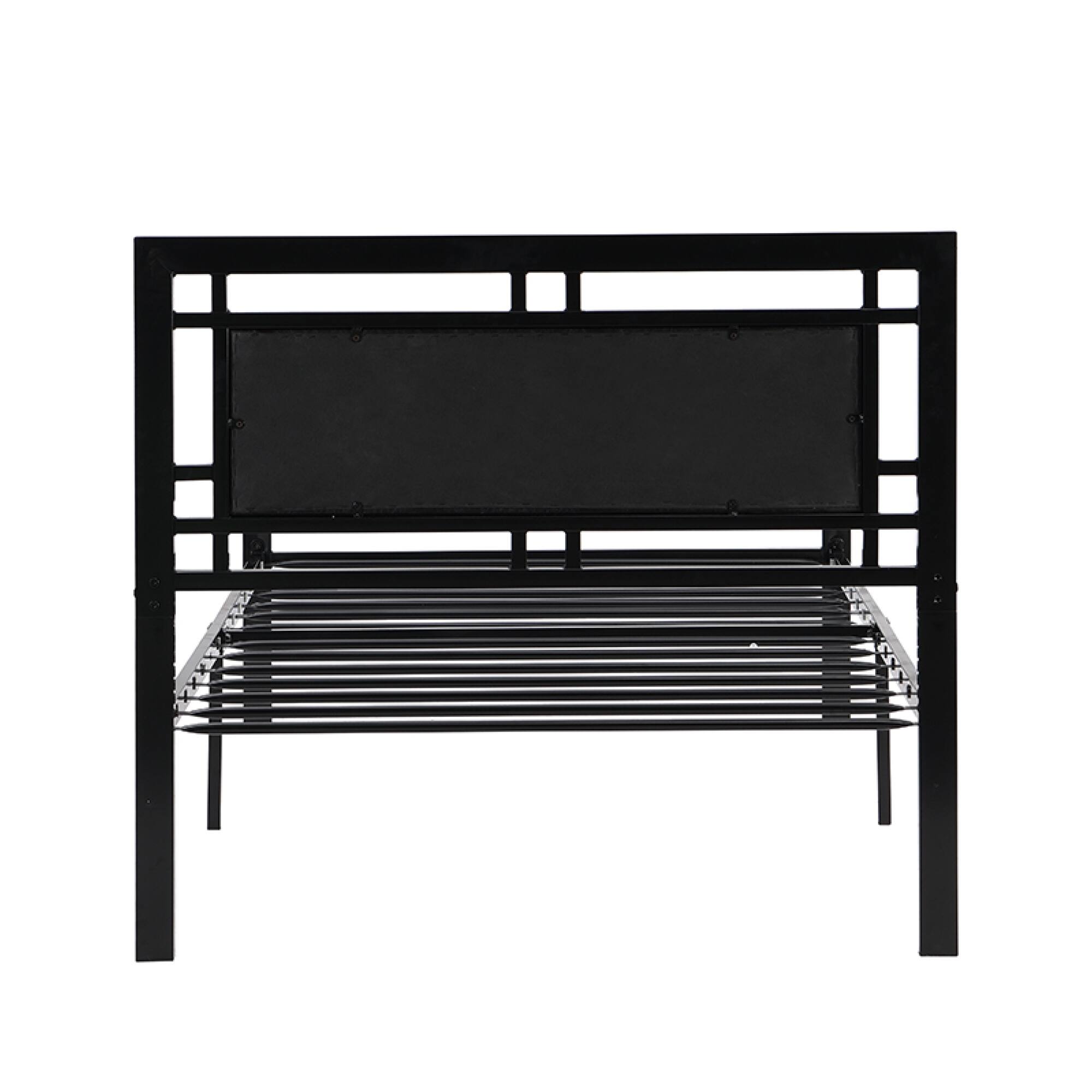 Alt View 6. GOODSILO - Twin Size Metal Bed Frame with Sturdy Steel Construction for Enhanced Durability and Stability - Black.