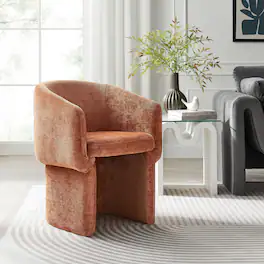 Modway - Verity Barrel Back Dining Armchair - Rust