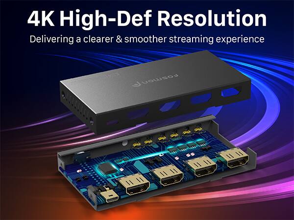 4K High-Def Resolution
Delivering a clearer & smoother streaming experience
Fosmon