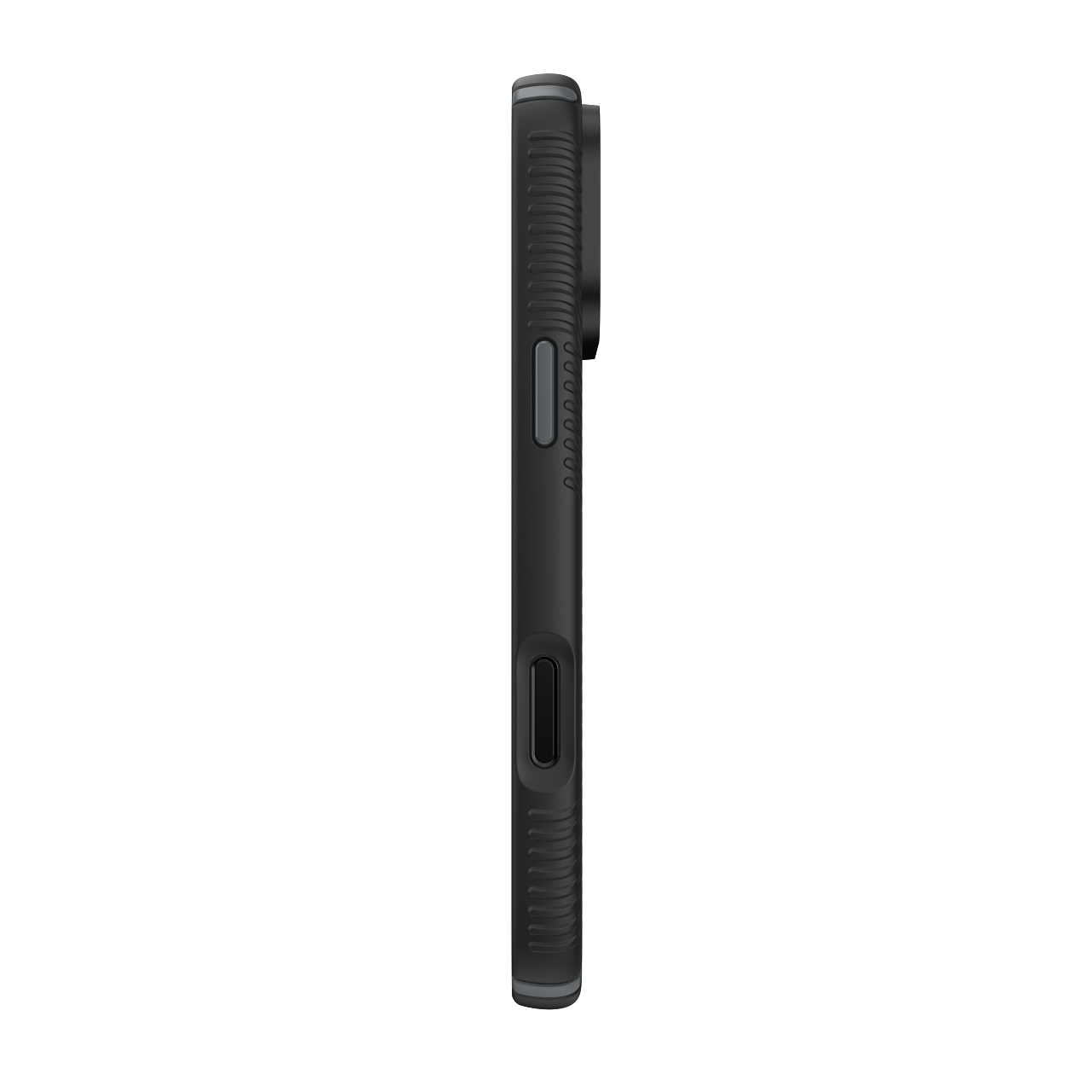 Left. Speck - Presidio2 Grip Case with MagSafe for Apple iPhone 18 Pro Max / iPhone 17 Pro Max - Black.