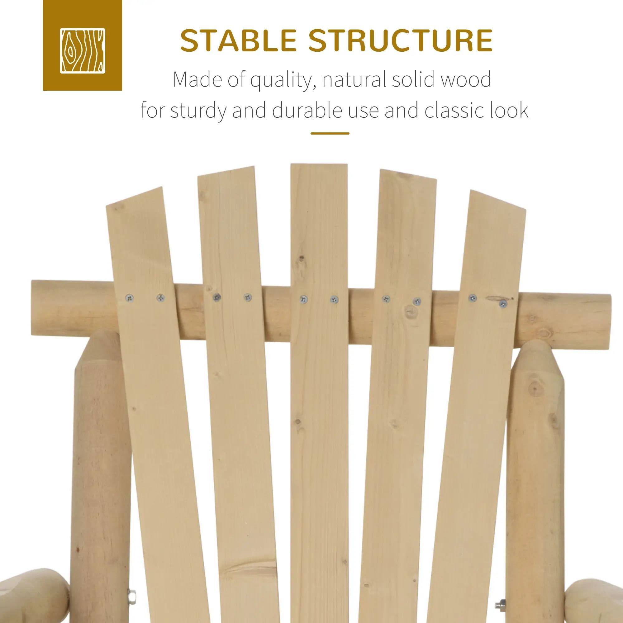 STABLE STRUCTURE  
Made of quality, natural solid wood for sturdy and durable use and classic look