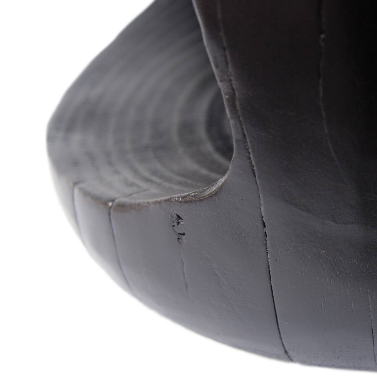 Alt View 9. Ecooso - Round Side Table with Hollow Design, Durable MGO Construction for Indoor Outdoor Use, Small Accent Table - Black.