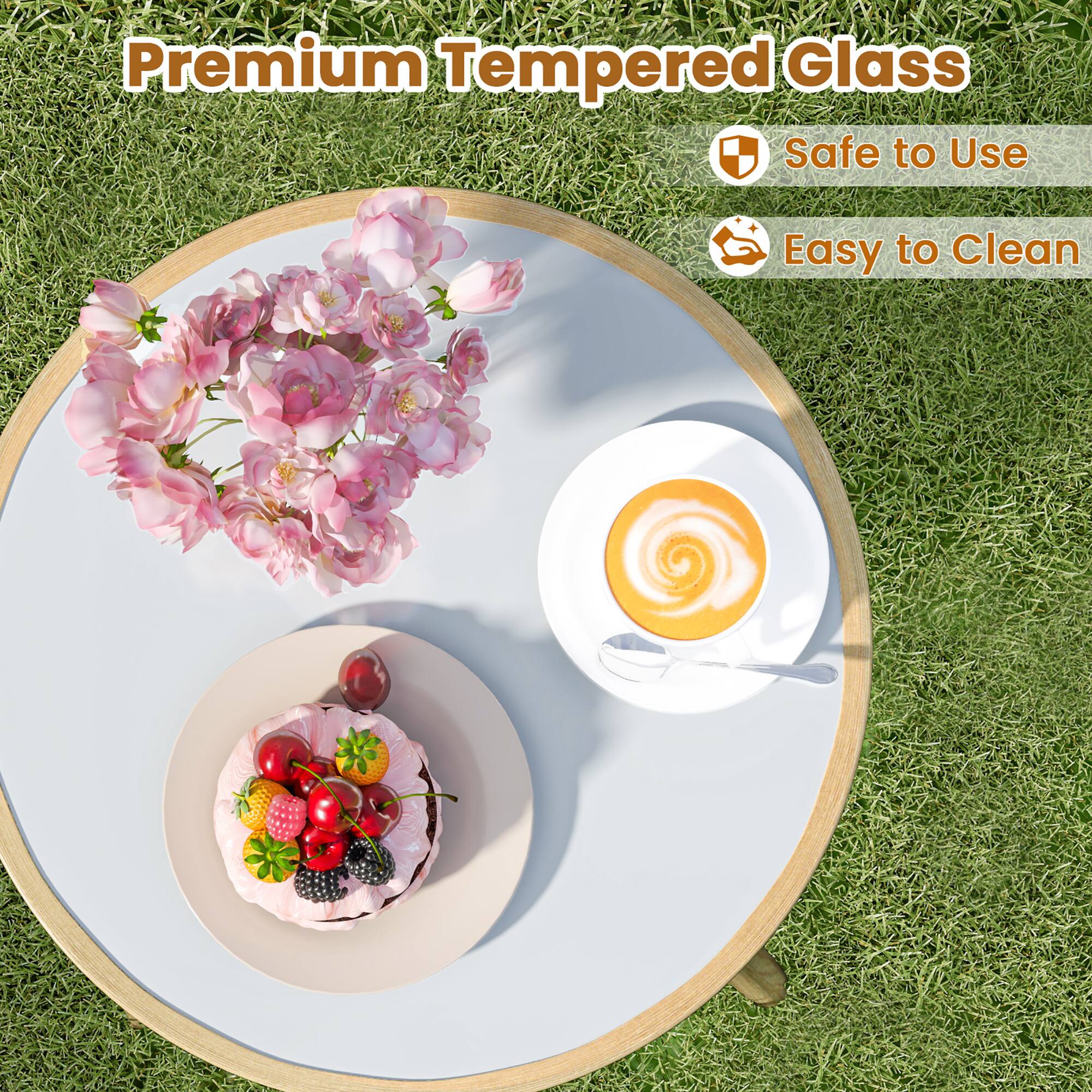 Premium Tempered Glass  
Safe to Use  
Easy to Clean