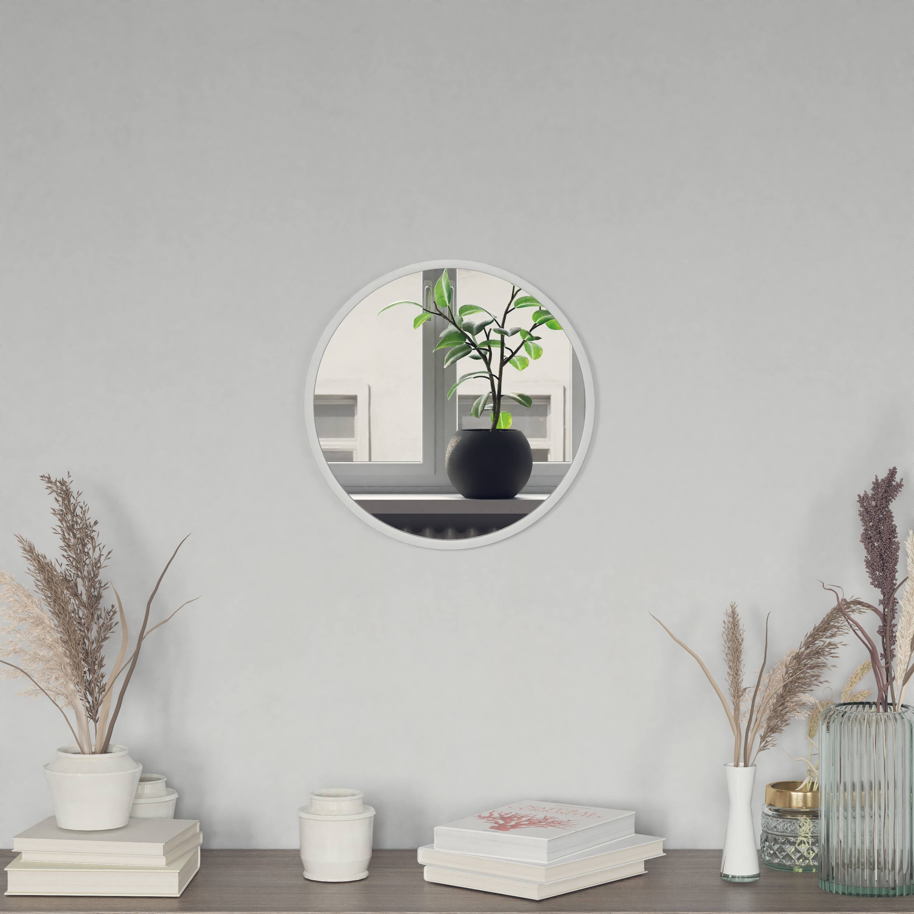 Alt View 4. Emma + Oliver - Mersin Wall Mounted Mirror with Iron Frame, Silver Backing and Shatterproof Glass for Entryways, Bathrooms and More - Silver.
