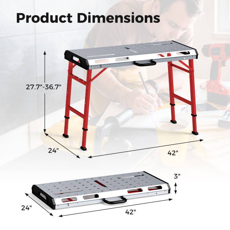 Product Dimensions: 27.7"-36.7" x 24" x 42" x 3" x 24" x 42"