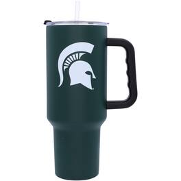 Logo Brands - Michigan State Spartans 40oz. Travel Tumbler with Handle - Multicolor
