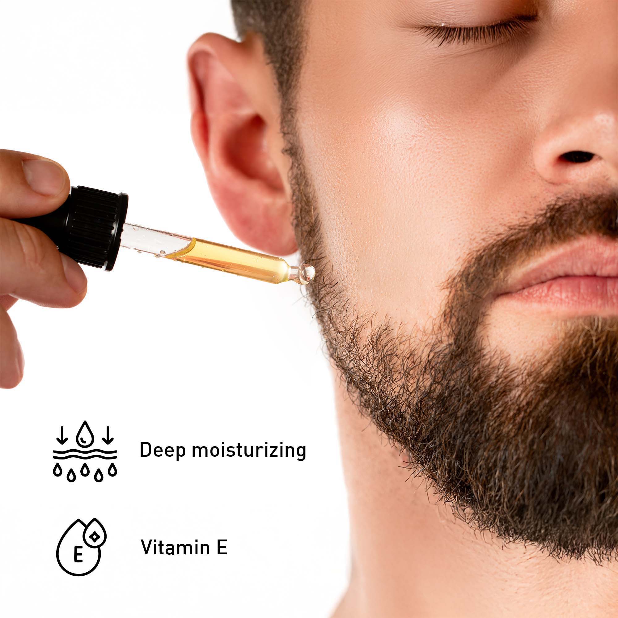 Deep moisturizing  
Vitamin E