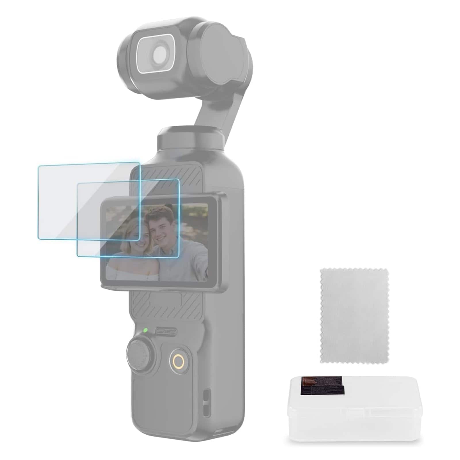 Neewer - 2-Pack 9H Tempered Glass Screen Protector for DJI Pocket 3, CA141