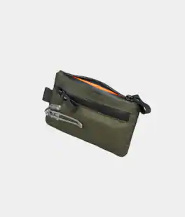 ALPAKA - Zip Pouch Pro RFID Wallet Pouch, Fits 4-12 Cards, Cash/Coin Pocket, 3 External EDC Slots - Green Ultradyne 100D