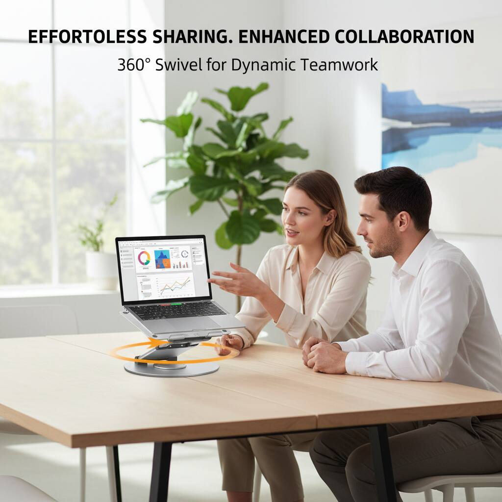 EFFORTOLES SHARING. ENHANCED COLLABORATION  
360° Swivel for Dynamic Teamwork