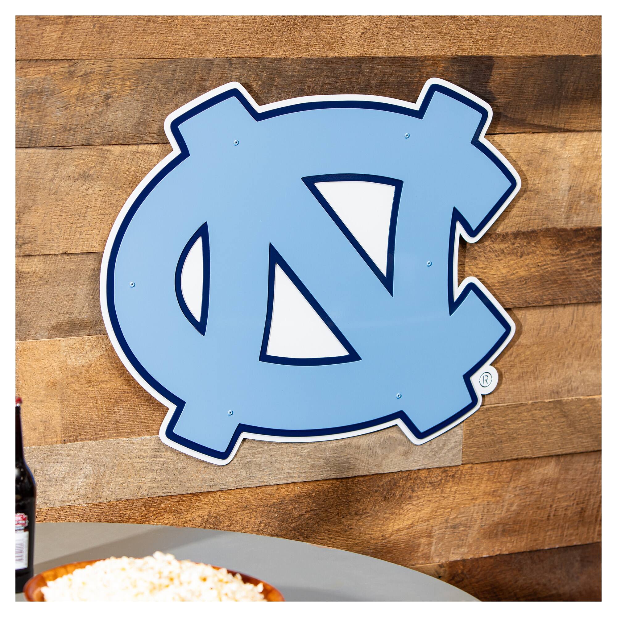 Alt View 1. Evergreen Enterprises - North Carolina Tar Heels 23" Layered Metal Wall Art Sign - Multicolor.