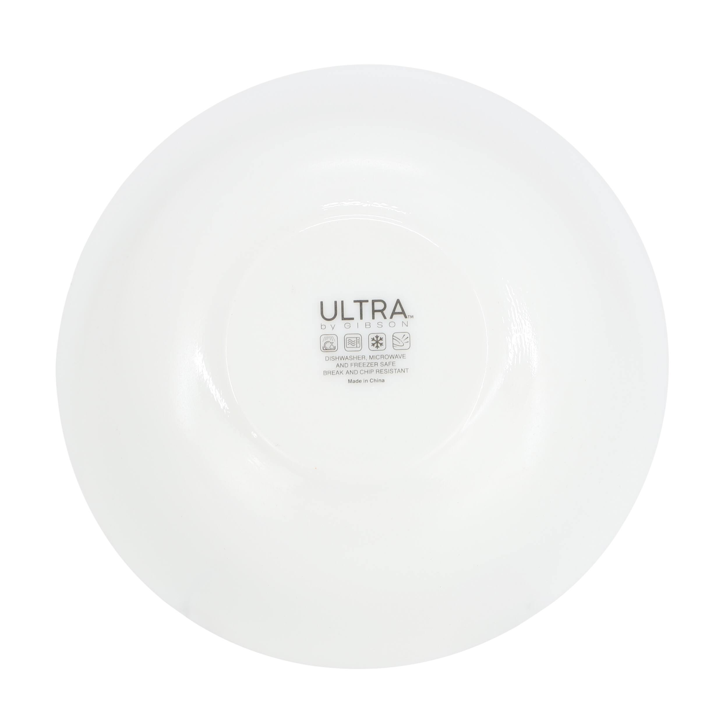 Ultra Dishwasher Microwave and Oven Safe Heat Resistant Ceramic China.