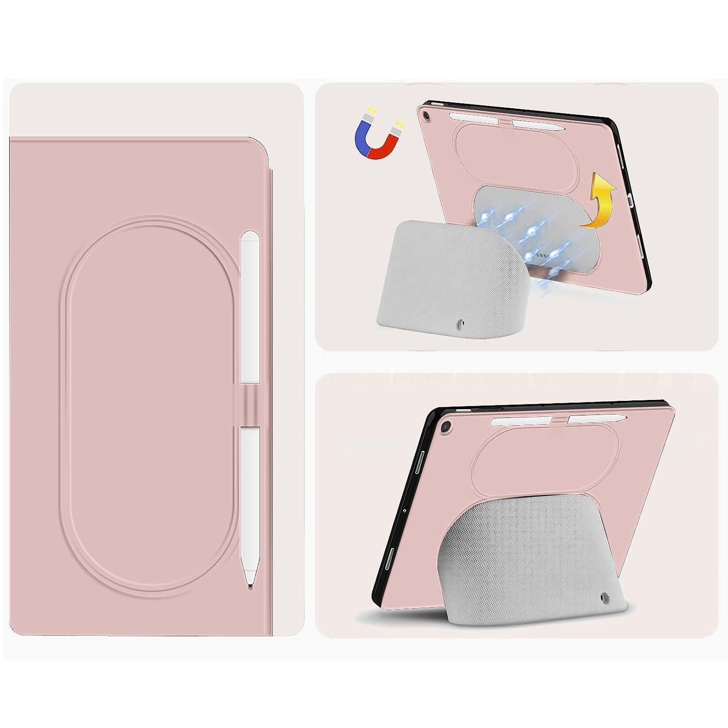 Alt View 15. SaharaCase - AirShield Tri-Fold Folio Case for Google Pixel Tablet - Pink.