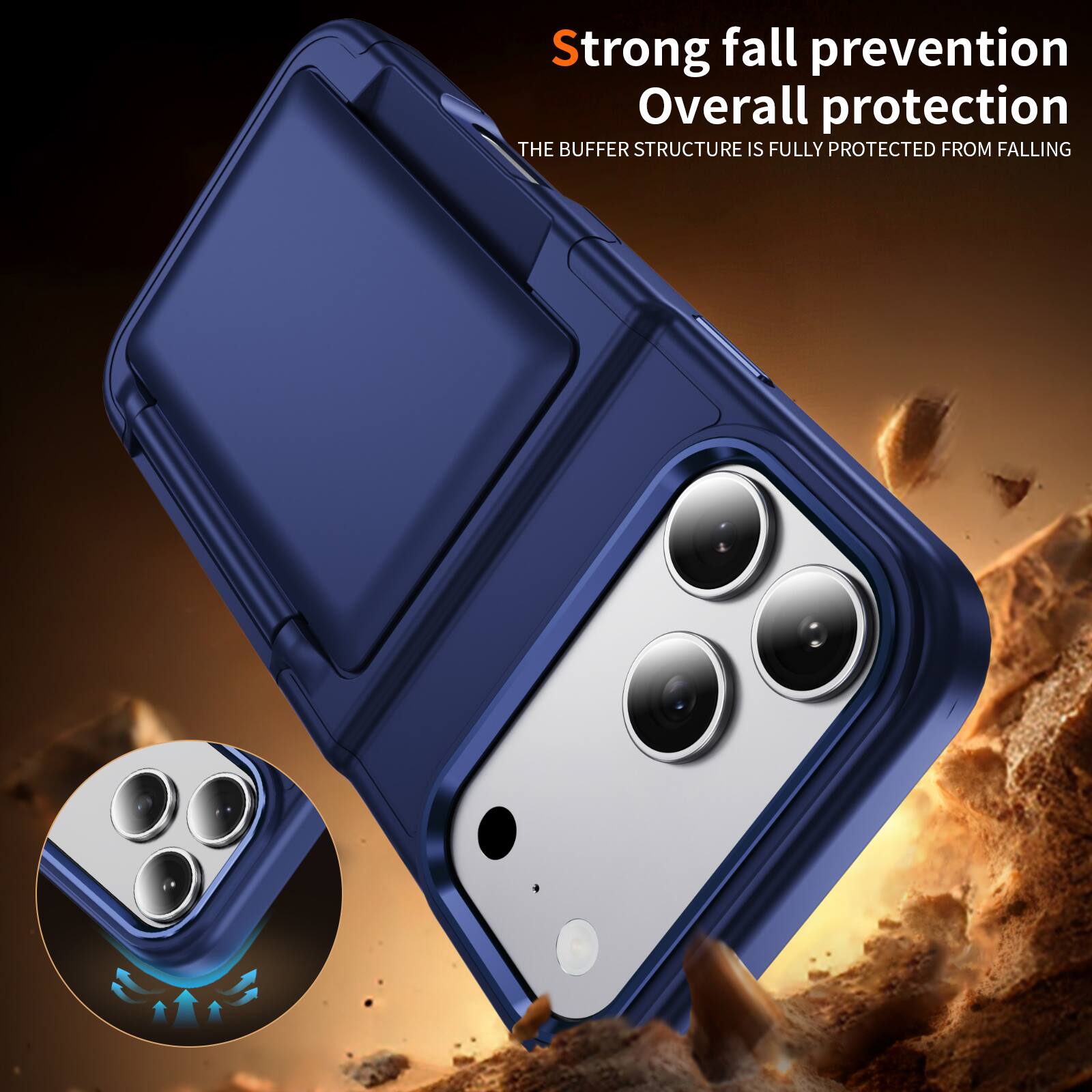 Strong fall prevention  
Overall protection  
The buffer structure is fully protected from falling