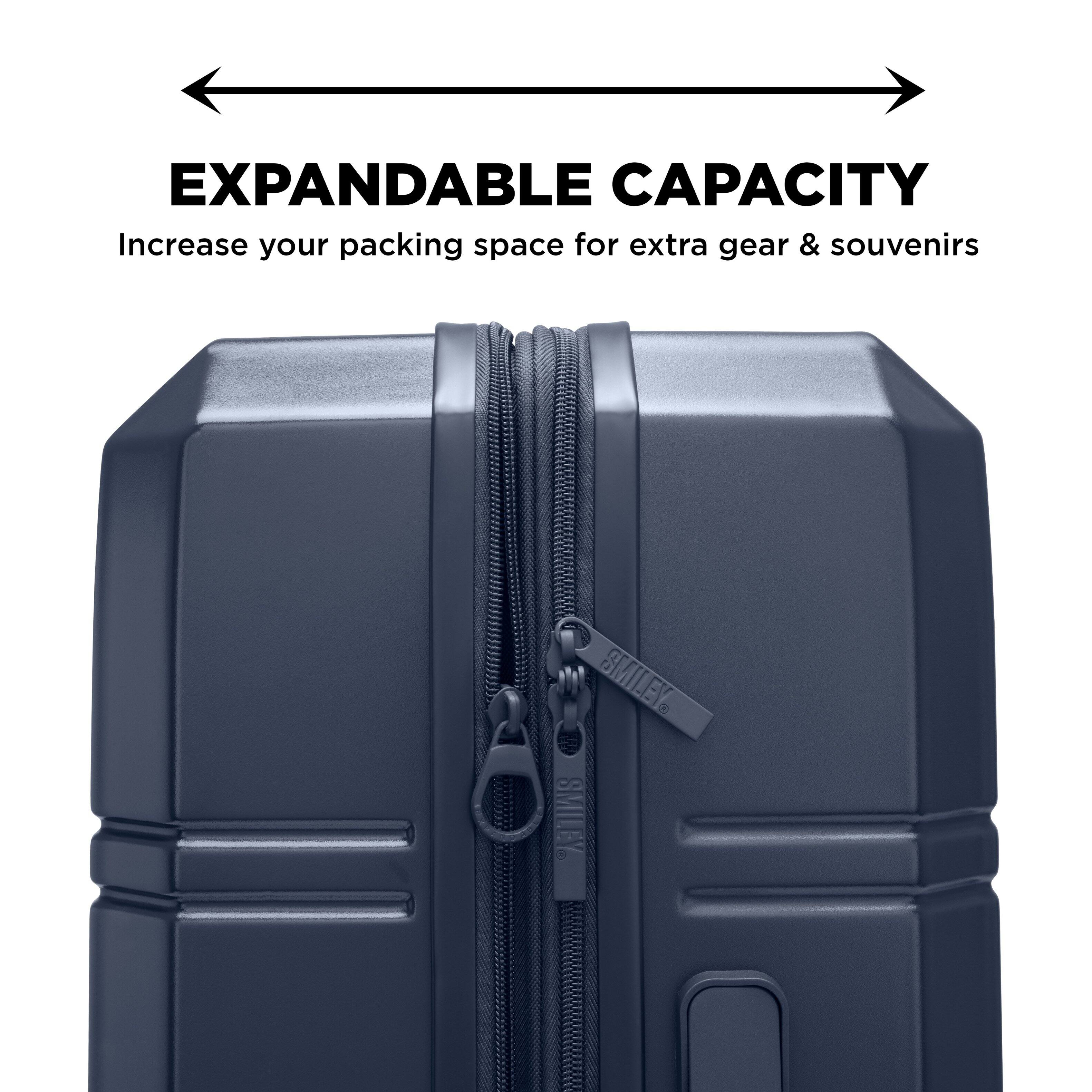EXPANDABLE CAPACITY  
Increase your packing space for extra gear & souvenirs