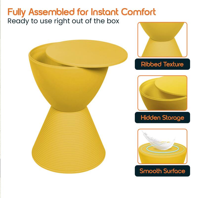 Fully Assembled for Instant Comfort  
Ready to use right out of the box  

- Ribbed Texture  
- Hidden Storage  
- Smooth Surface