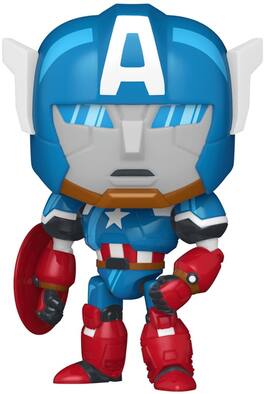 Funko - POP! Marvel: What If - Captain America Mech - COLLECTIBLES - Multicolor