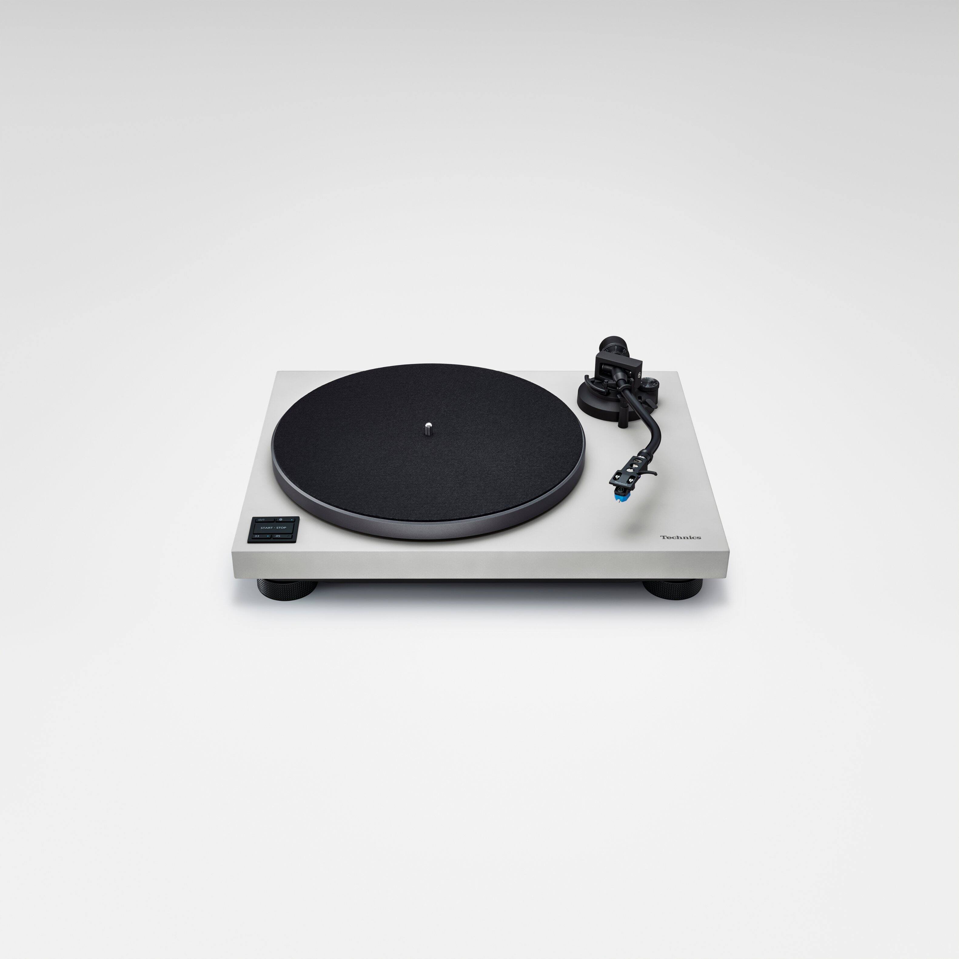 Alt View 5. Technics - Technics HiFi Bluetooth Turntable with Coreless Direct Drive Motor, Audiophile-Grade Cartridge and Precision Tonearm - Light Grey.