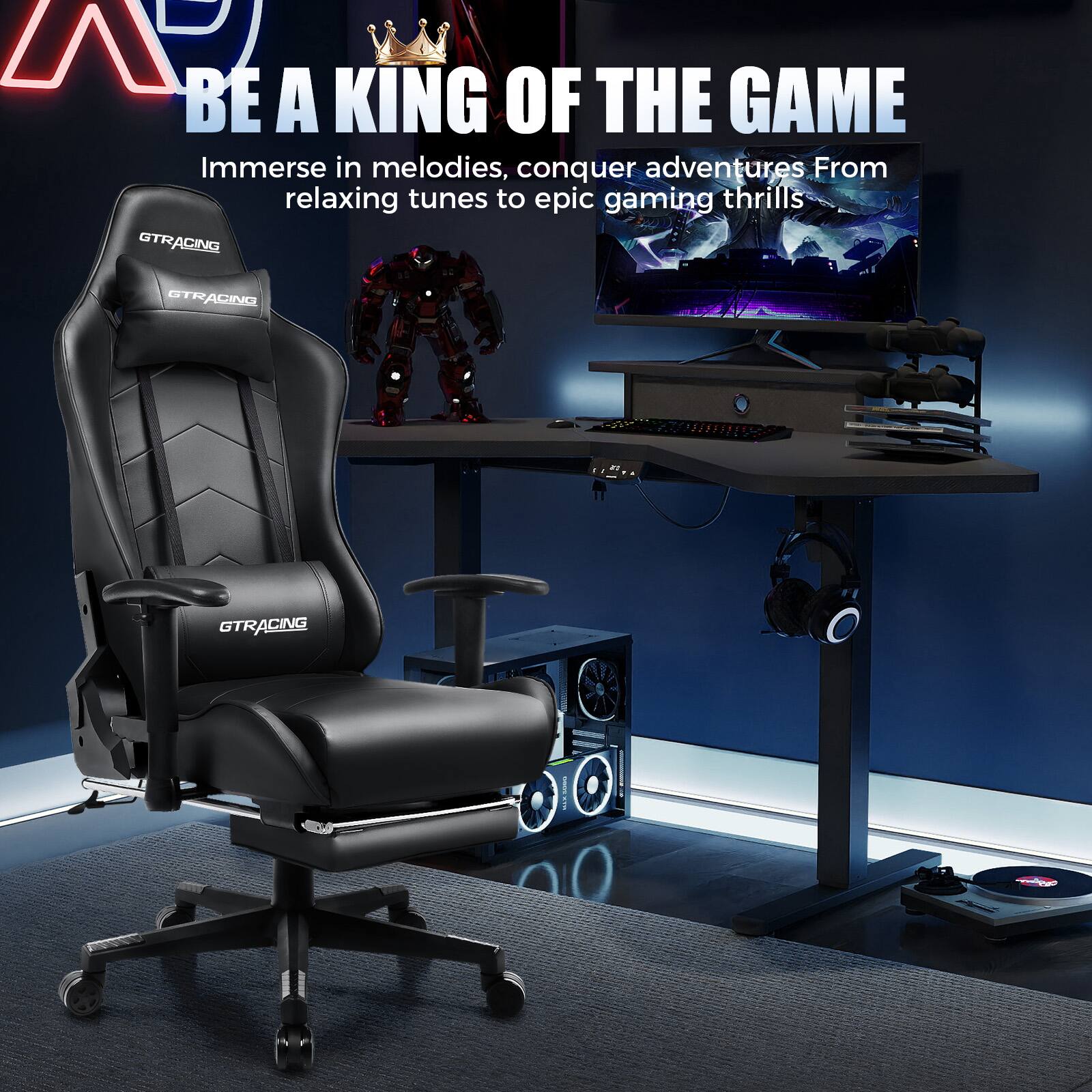 BE A KING OF THE GAME

Immerse in melodies, conquer adventures From relaxing tunes to epic gaming thrills

GTRACING