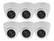 Angle. SPT - Fake/Decoy Security Dome Camera with LED Light (6-Pack) - White.