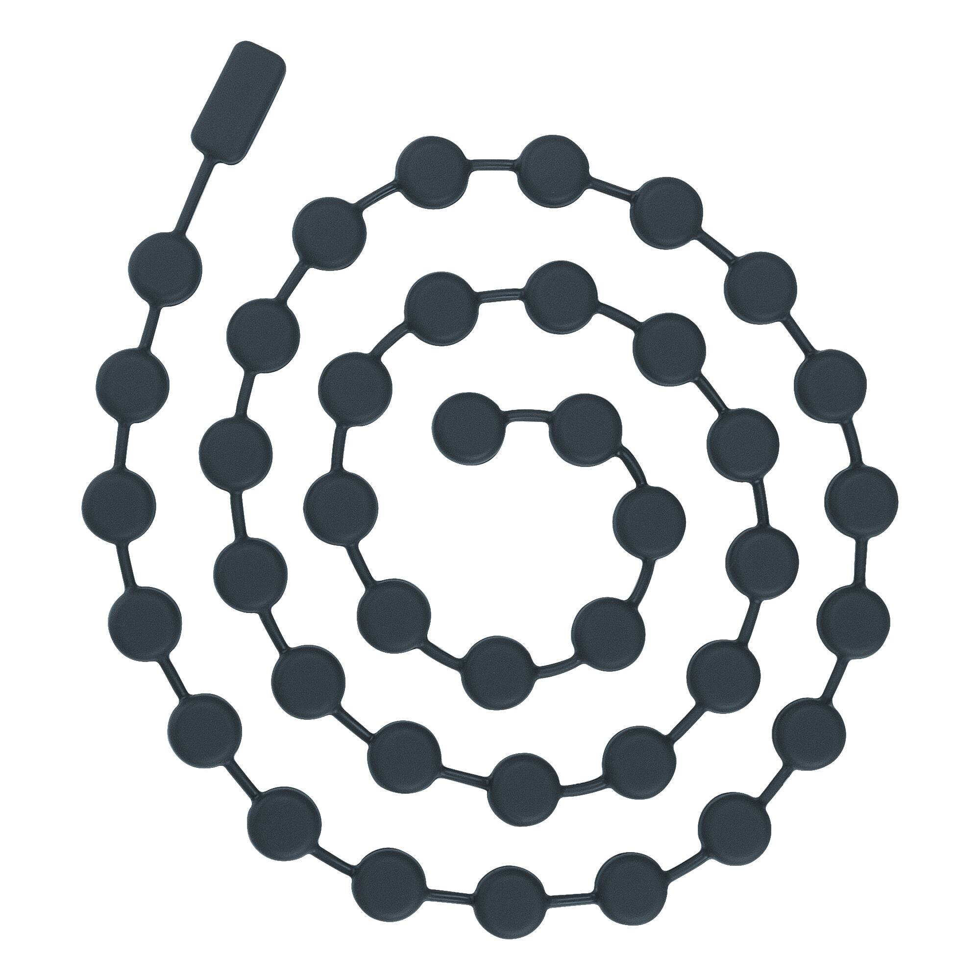 Front. Empava - 46-in L Multi-Purpose Silicone Pizza Tools Pie Weights Chain and Trivet - Black.