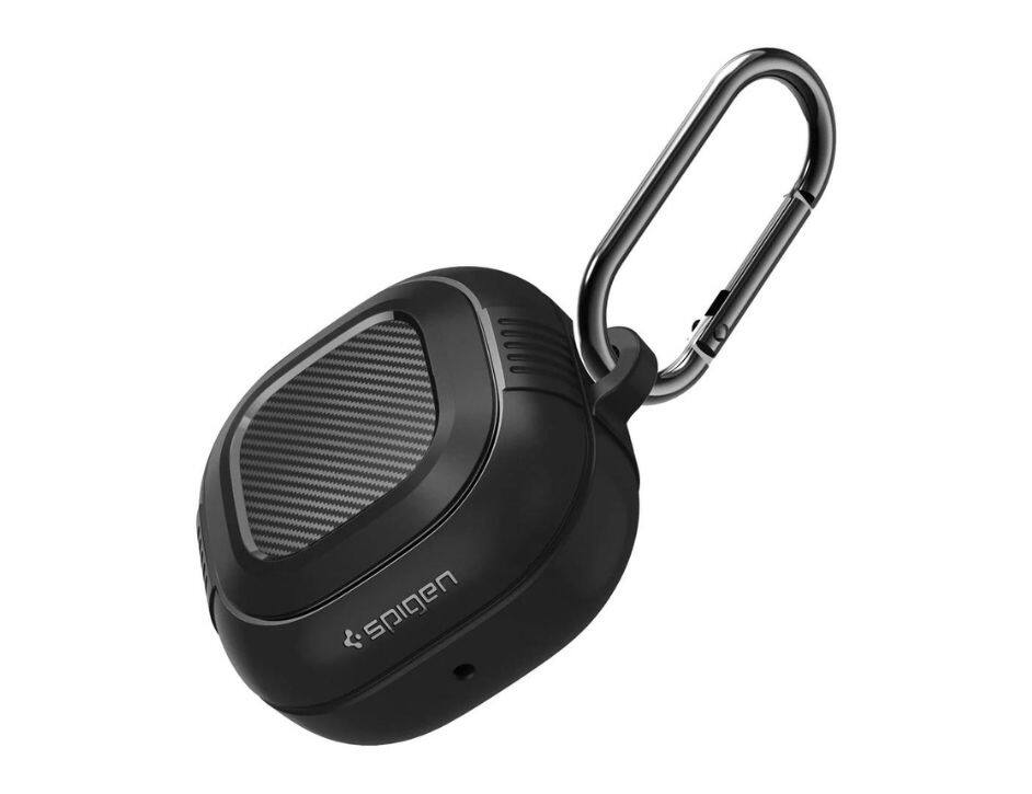 Left. Spigen - Spigen Galaxy Buds Live Core Armor Black Case For Sumsung Galaxy - Black.