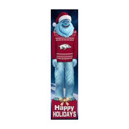Fan Creations - Arkansas Razorbacks 48" Yeti Christmas Leaner - Multicolor